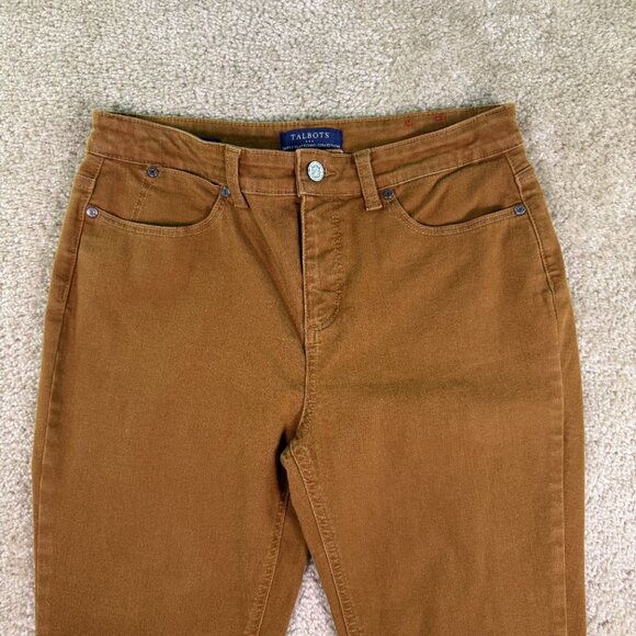 Talbots Simply Flattering Collection Sz 10 Jegging Jean Stretch Brown 32x27 F062 - Picture 2 of 13